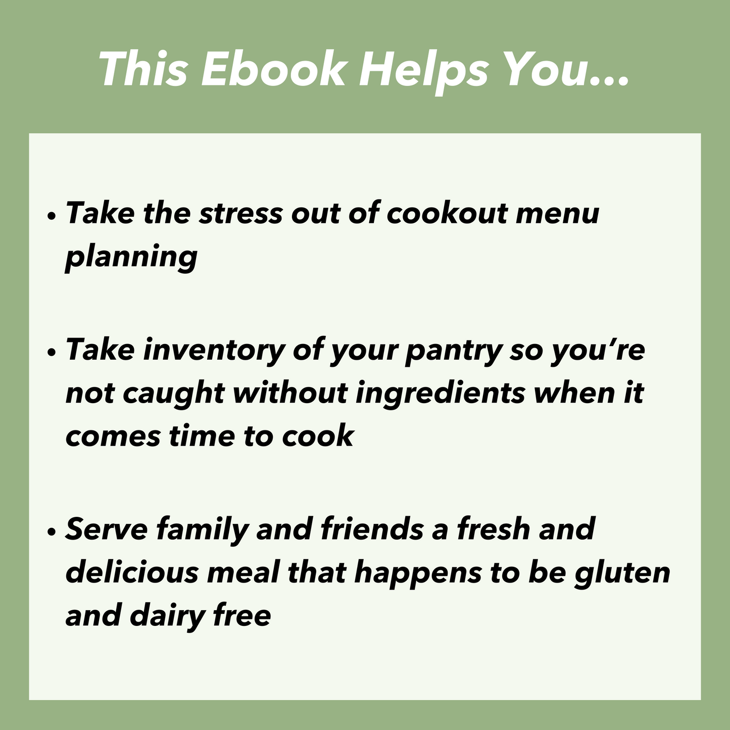 Gluten Free Cookout Guide